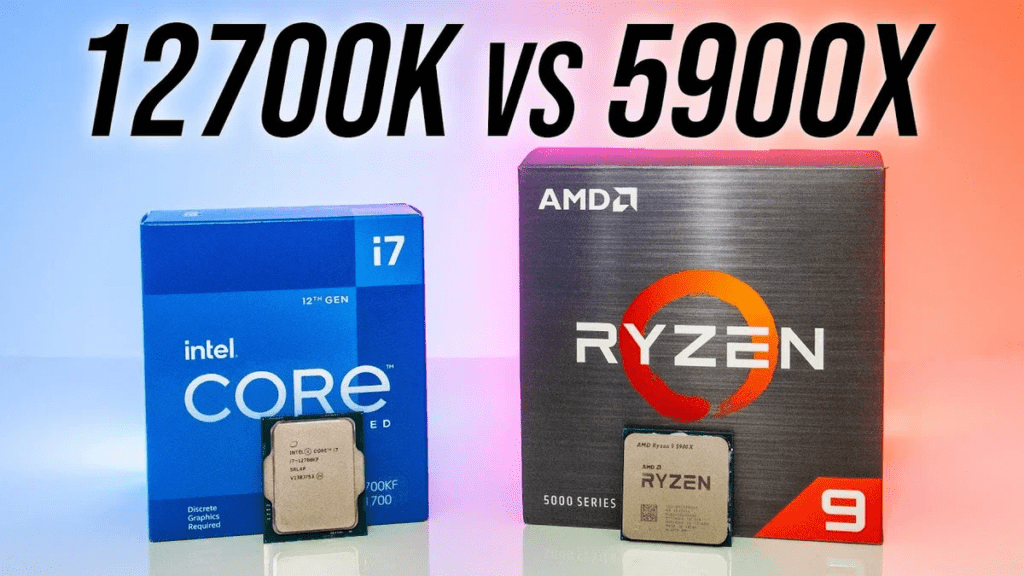 AMD Ryzen 9 5900x vs Intel Core i7-12700k