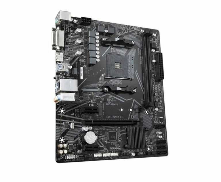 Материнская плата GIGABYTE A520M H: Обзор характеристик и сравнения