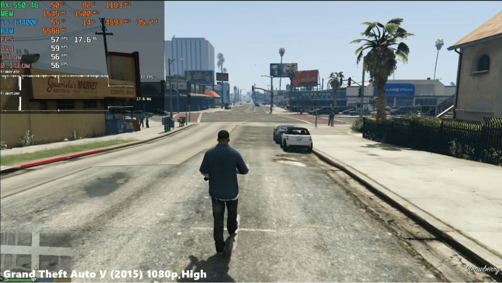Grand Theft Auto V AMD Radeon RX 550