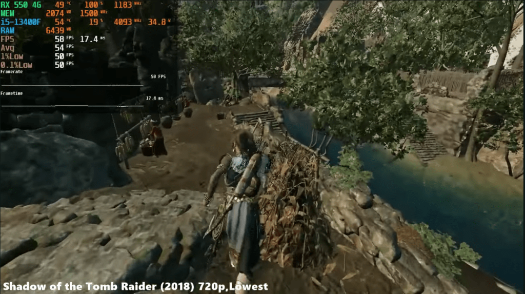 Shadow of the Tomb Raider AMD Radeon RX 550