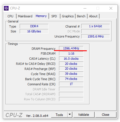 XMP в CPU-Z