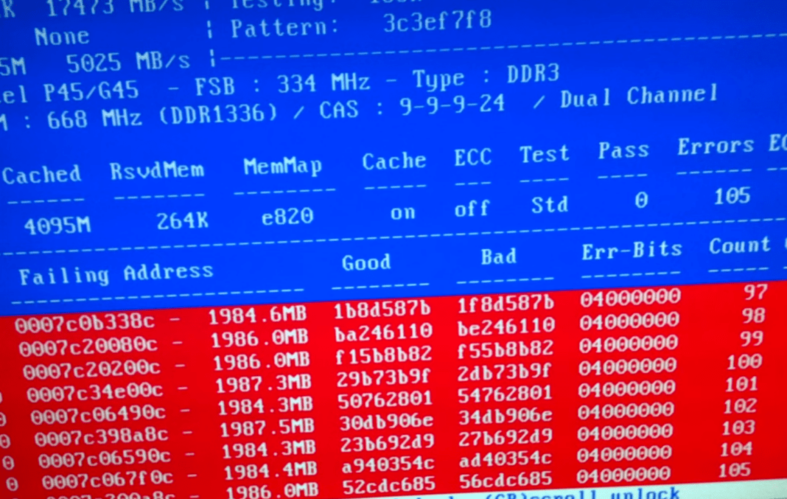 Проверяем оперативную память (RAM) на ошибки с помощью memtest86